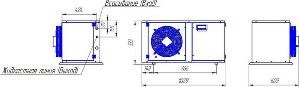 Блок компрессорно-конденсаторный Intercold ККБМ-TAJ4517