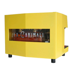 Кофемашина рожковая автоматическая CARIMALI Nimble E2 2 группы, высокие, желтый с задней прозрачной панелью